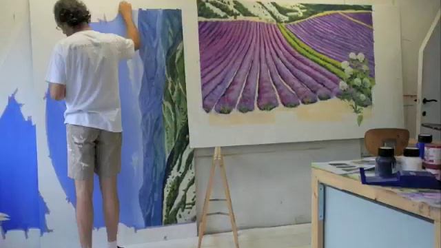 Angelica Trompe l'Oeil: a mural in 2'52" ! смотреть онлайн