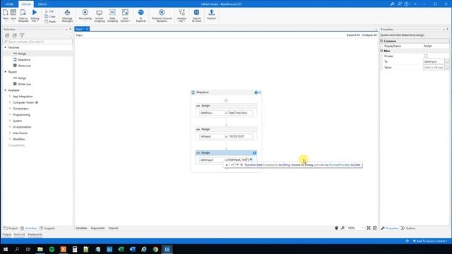 UiPath - How to convert a string to a DateTime - Tutorial смотреть онлайн