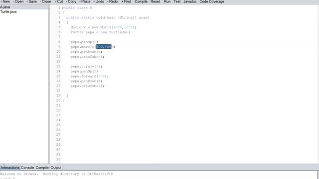 USING METHODS AND PARAMETERS TO MOVE AROUND A TURTLE IN JAVA смотреть онлайн
