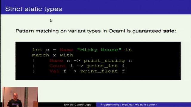 Programming: How can we do it better? - Erik de Castro Lopo смотреть онлайн
