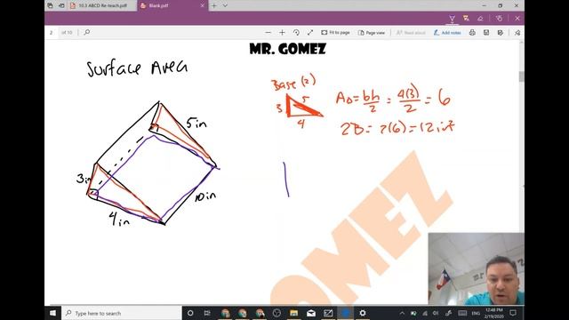 Surface Area Triangular Prism RAMP #math #mathlife #stem #science #engineering #engineer #scientist смотреть онлайн