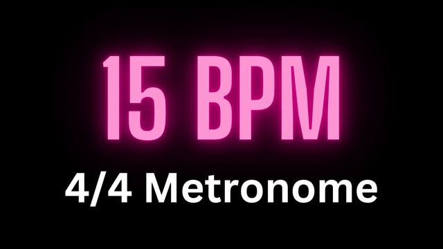 4/4 Metronome - 15 bpm смотреть онлайн