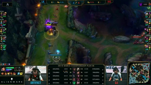 LK vs. MG | День 4 Игра 4 Worlds Play-In 2019 | Lowkey Esports vs. MEGA смотреть онлайн