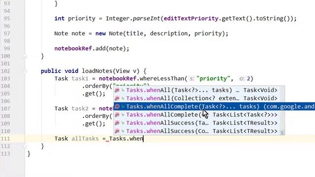 Firestore Tutorial Part 11 - MERGE TASKS TO CREATE OR-QUERIES - Android Studio Tutorial смотреть онлайн