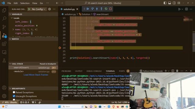 ?Solving All LeetCode Problems with PYTHON ? - 35 Search Insert Position смотреть онлайн