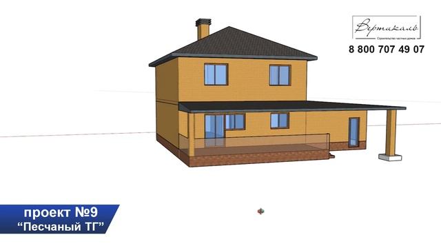 ? Обзор проекта двухэтажного дома из кирпича. Уютный дом в Анапе от строительной компании Вертикаль смотреть онлайн