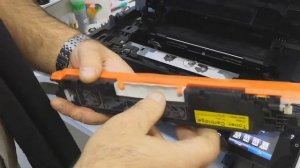 Как заменить картриджи в МФУ HP Laser Jet PRO MFP M177fw