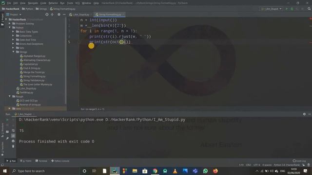 STRING FORMATTING | HACKERRANK | PYTHON | LANGUAGE PROFICIENCY | SOLUTION AND LOGIC смотреть онлайн