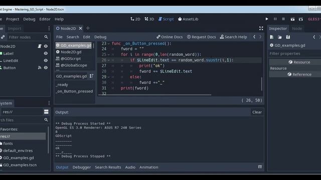 Mastering Godot 13c tutorial [word guess game] смотреть онлайн