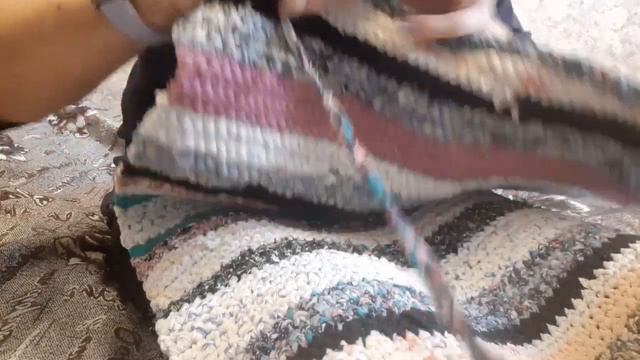 Вязание коврика крючком. смотреть онлайн