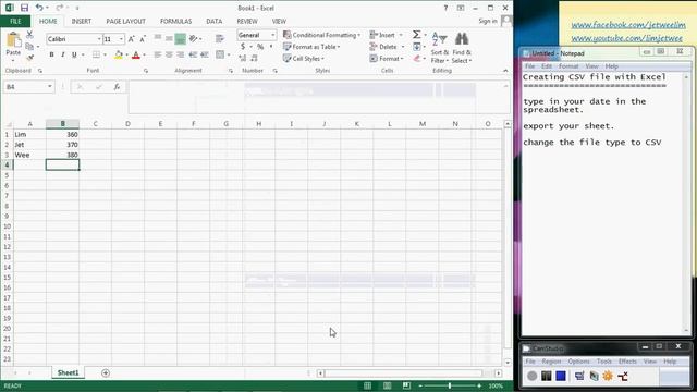 Creating CSV File With Microsoft Excel смотреть онлайн