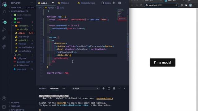 React Modal Tutorial Using Hooks and Styled Components смотреть онлайн