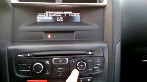 Настройка часов настройка времени и даты Ситроен DS4 C4 Citroen DS4 C4