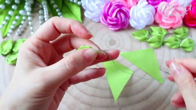 УНИВЕРСАЛЬНЫЙ ЛЕПЕСТОК из ЛЕНТ. И листочек? и цветочек ?! смотреть онлайн