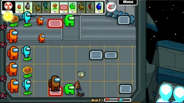 PvZ - Zombies Vs Among Us - Plants Vs Zombies Mod смотреть онлайн