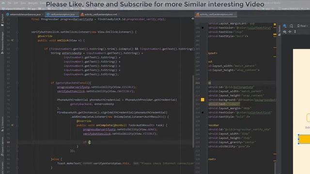 OT P Verification with firebase | part 3 смотреть онлайн