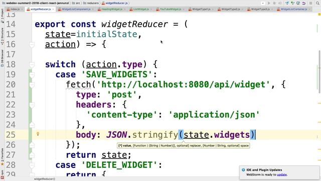 M4L4 6 saving json data from react to java service смотреть онлайн
