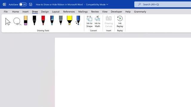 How to Show or Hide Ribbon Bar in Microsoft Word смотреть онлайн