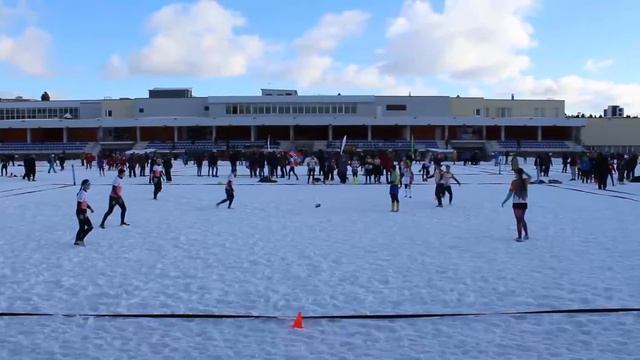 Снежное регби. Девушки. Сборная МГУ - Маланка смотреть онлайн