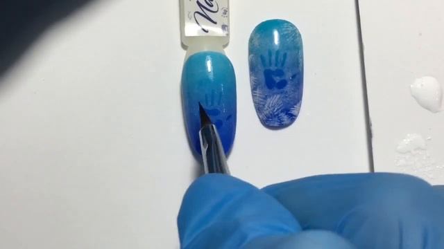 Морозное окно. Ускоренная версия. Отпечаток руки на окне. Дизайн ногтей. Зимний маникюр. смотреть онлайн