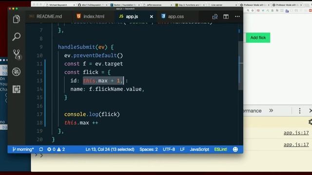Day 3 - Morning, part 14: Manually binding`this` - XTBC 2017 Session 3 смотреть онлайн