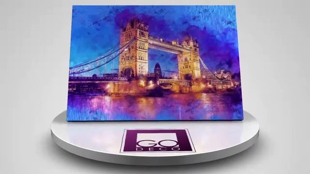 No Ordinary Wall Art: Brushed Aluminium Print "The Tower Bridge" - GDR-BND-02-060 смотреть онлайн