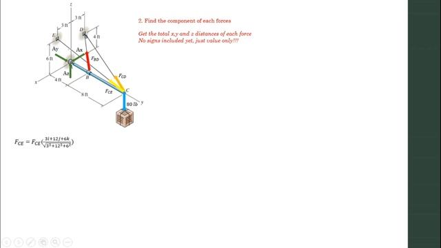 Refresher For CE Boards | 3D Equilibrium Analysis Using Right Hand Rule (Modified - Easiest) Part 1 смотреть онлайн