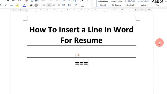 How To Insert a Line In Word For Resume смотреть онлайн