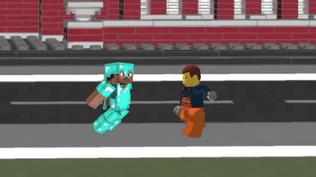 MINECRAFT vs ROBLOX vs TERRARIA vs LEGO Animation! смотреть онлайн