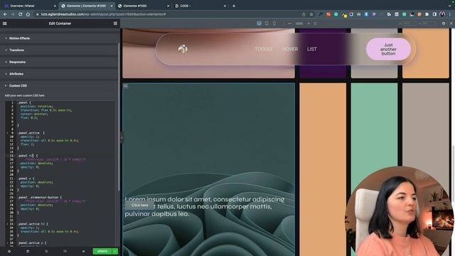 EXPANDING CONTAINERS - Elementor Wordpress Tutorial Flex Container смотреть онлайн