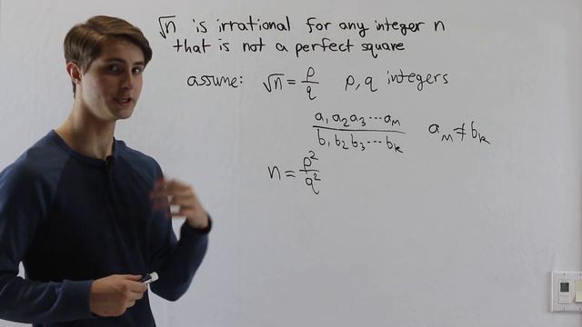 Proof that the square root of ANY integer is irrational (besides perfect squares) смотреть онлайн