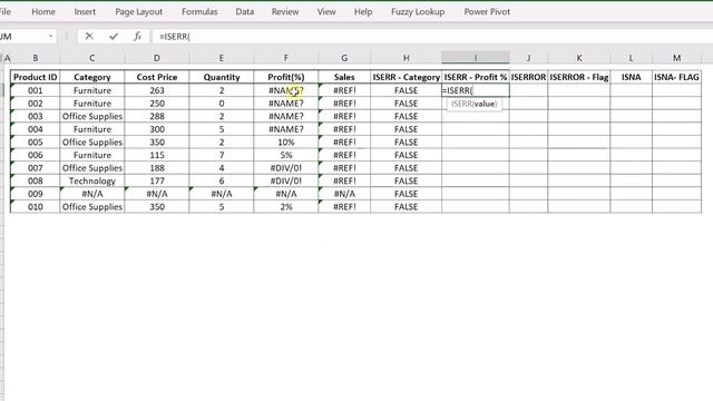 IFERROR, ISERROR, ISERR, ISNA Functions in Excel | Error Formula смотреть онлайн