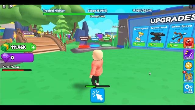 Tower Merge Simulator Script • Auto Farm [Roblox] смотреть онлайн