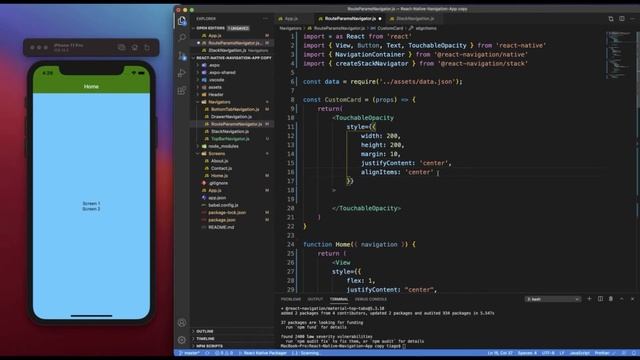 React Native Tutorial #5: Route Parameters Navigation смотреть онлайн