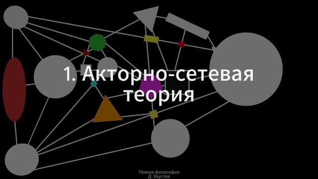 1. Тёмная философия (Акторно-сетевая теория) - Д. Хаустов смотреть онлайн