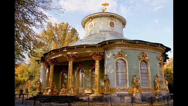 Дворец и парк Сан-Суси. Потсдам. Германия. смотреть онлайн