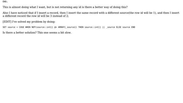 Append elements to array only if the element does't exist смотреть онлайн