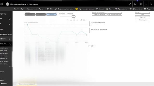 Отчет в POWER BI по регистрации новых клиентов и по их обращениям из CRM Битрикс24 смотреть онлайн