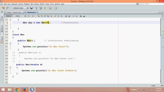 7.7 Constructor Example in Java Constructor Overloading Implicit Conversion смотреть онлайн