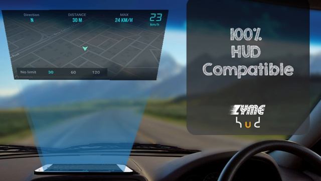 Zyme HUD - Heads-up Display application for windshield projection смотреть онлайн