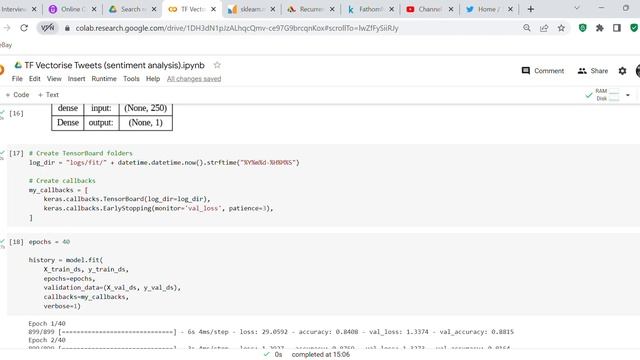 Code review: Tensorflow Vectorise Tweets for sentiment analysis смотреть онлайн