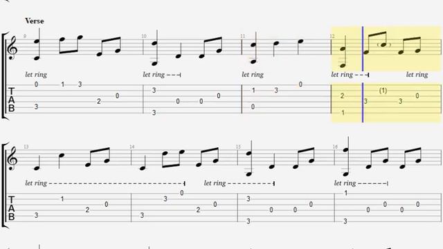 No Wicked Grin TAB - Acoustic Fingerpicking Guitar Tab (PDF + Guitar Pro)