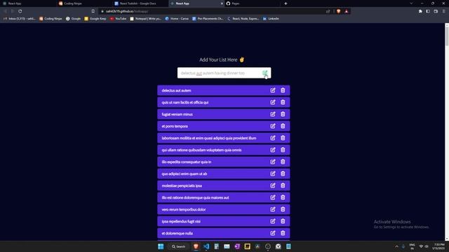 coding ninjas skill test project | react | todo app смотреть онлайн
