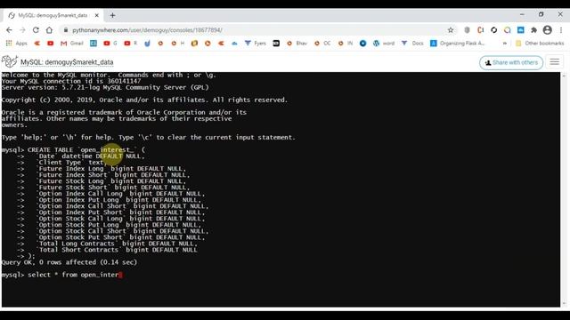 PythonAnyWhere MySQL Database Connection Setup (2021) смотреть онлайн