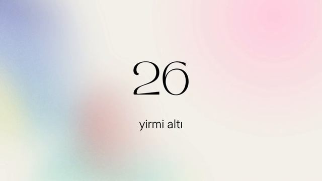 Числа на Турецком. От 1 до 50. Слушаем и Повторяем. Изучаем Турецкий Язык.