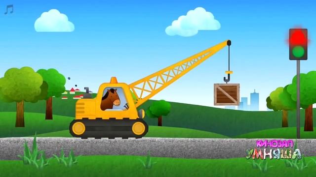 Мультики про машинки для детей 2 лет БЕТОНОМЕШАЛКА АВТОКРАН МУСОРОВОЗ смотреть онлайн