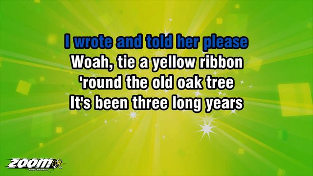 Dawn Featuring Tony Orlando - Tie A Yellow Ribbon 'Round The Old Oak Tree - Karaoke Version смотреть онлайн