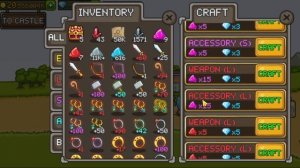 Grow Castle  для новичков - все о крафте, что и когда и из чего крафтить. Как открывать сундуки