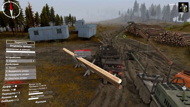 Spintires® Новая земля / Доставка брёвен / часть 3 смотреть онлайн