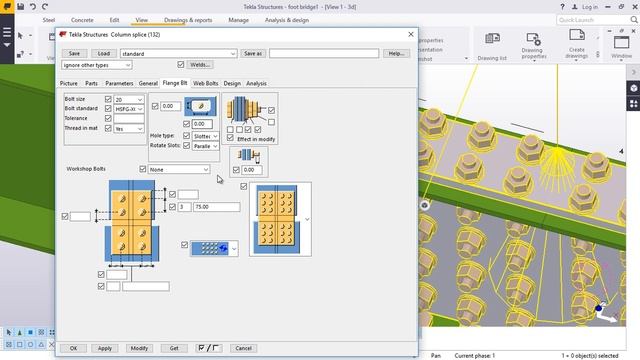 Foot Bridge Modelling in TEKLA STRUCTURES 2016 смотреть онлайн